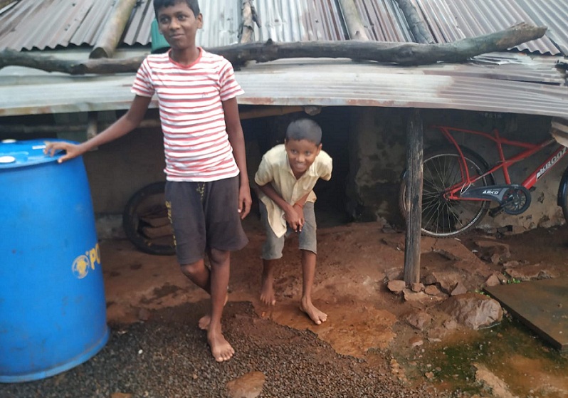 Ananta at his house in Vadghar village.