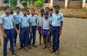 Ananta Doiphode (extreme right) with his school friends