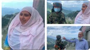 women soldiers stationed for combat duty near the LoC with Pakistan