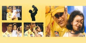 Dhoni with daughter Ziva