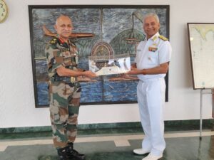 Southern Army Commander Lt Gen Mohanty Reviews Ongoing Tri-Services Exercise At Vizag