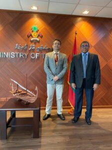 P2 Bobby Mohanty with Maldives Tourism Minister