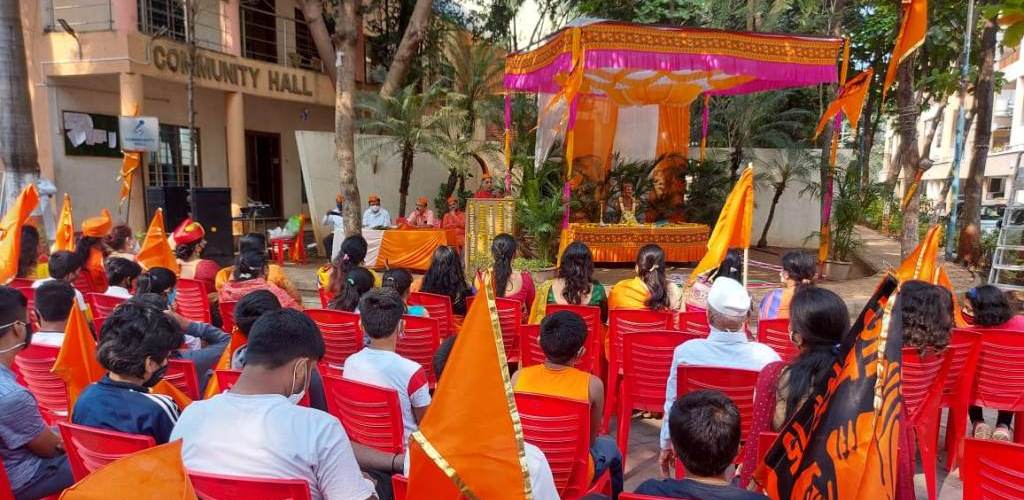 Pune Hari Ganga Society Residents Celebrate Birth Anniversary Of Chhatrapati Shivaji Maharaj