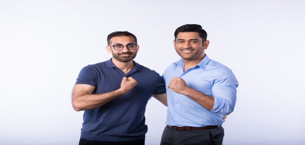 Nikhil and MS Dhoni - IMC 2021 launch