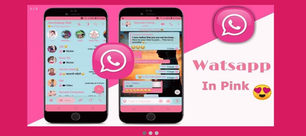 Whatsapp Pink