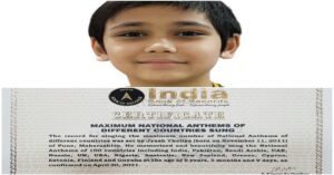 Pune: 9-Year-Old Boy Fluently Sings National Anthems Of 100 Countries