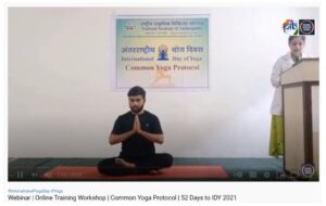 Pune in association with Regional Outreach Bureau holds marathon 100 day Yoga workshop series