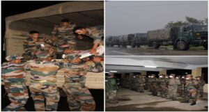 Army Columns In Action For Flood Relief