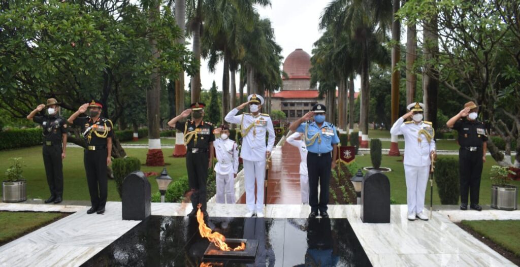 Army, Navy, Air Force Chiefs Review Cadets Training, Administrative Infrastructure At NDA