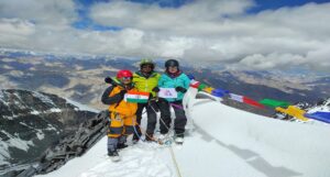 Kangyatse 1- Summit- Smita Karivadikar (L), Samiran Kolhe (M) and Priyanka Chinchorkar (R)