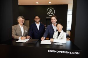 (L-R) Sir Ralf Speth, Mr. Sudarshan Venu, Mr. Daniel Meyer and Ms. Marie So