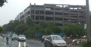Pune Airport multilevel car park building under construction