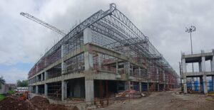 Pune airport new terminal building under construction