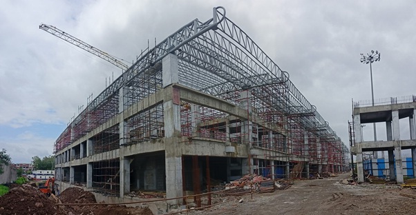 Pune airport new terminal building under construction