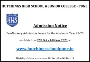 hutchings school admission notice