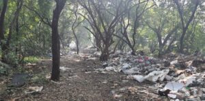 garbage in salim ali bird sanctuary