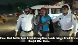 Pune Alert Traffic Cops Avert Mishap