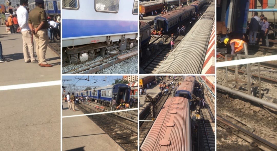 Demu Train Derails At Pune Railway Station, Major Accident Averted