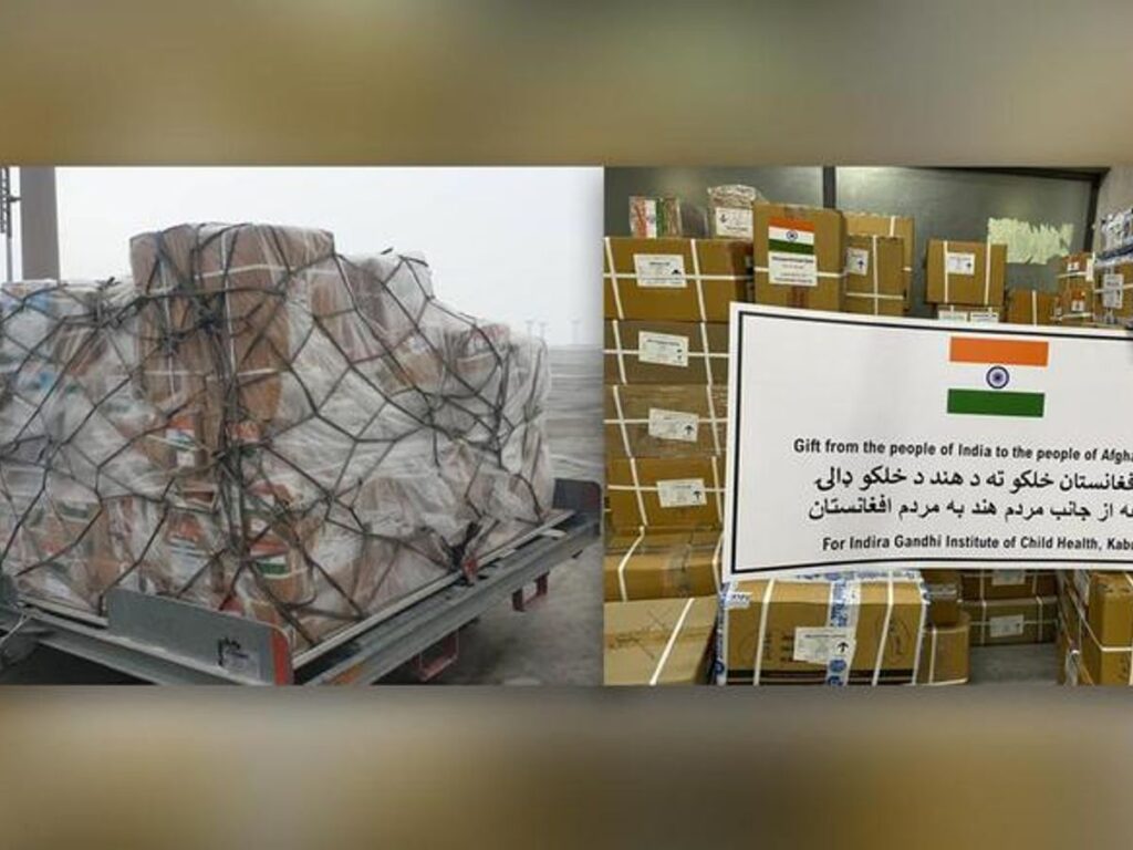 India sent three tons of essential life-saving drugs to Afghanistan