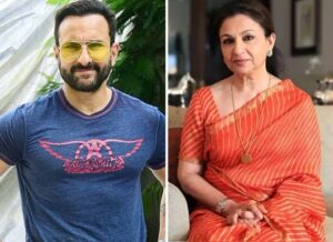 Saif Ali Khan And Mother Sharmila Tagore