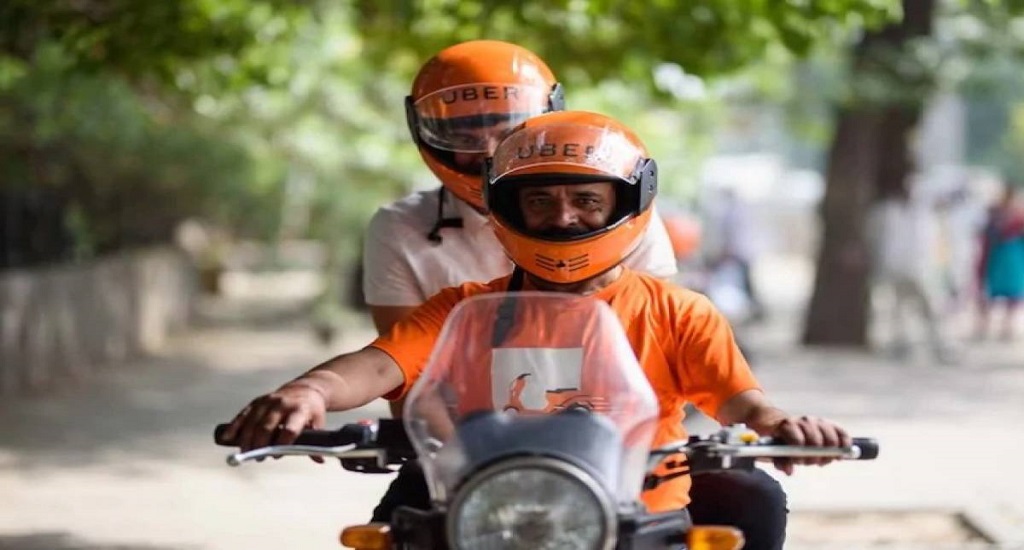 Uber sales bike driver