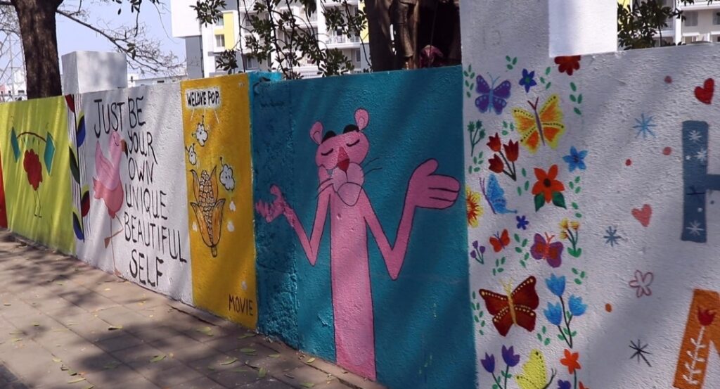 Undri residents wall painting
