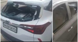 Goons Vandalises Cars in SB Road Pune