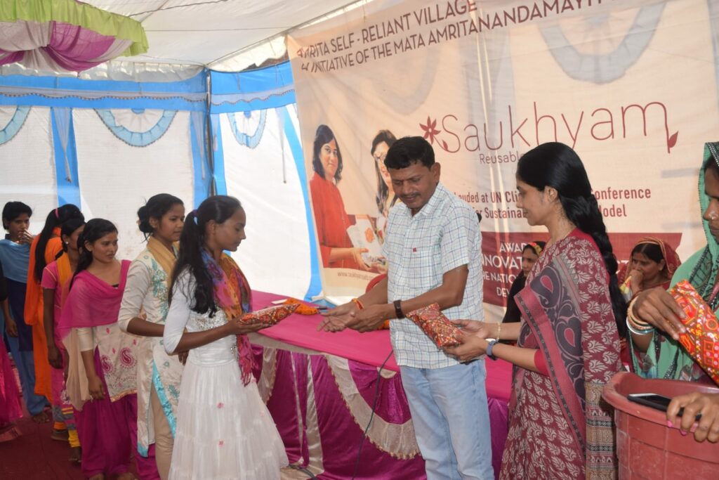 In rural areas, we ensure that young girls stay in school with access to menstrual hygiene products