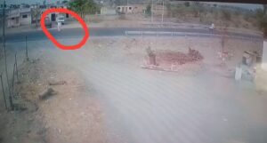 baramati accident elderly man flung away pune