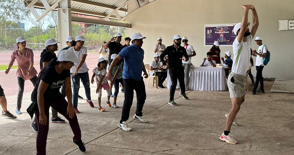 participants enjoy Zumba session