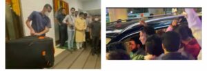 Uddhav Thackeray reaches matoshree