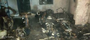 9 Bikes Burn In Fire Pune