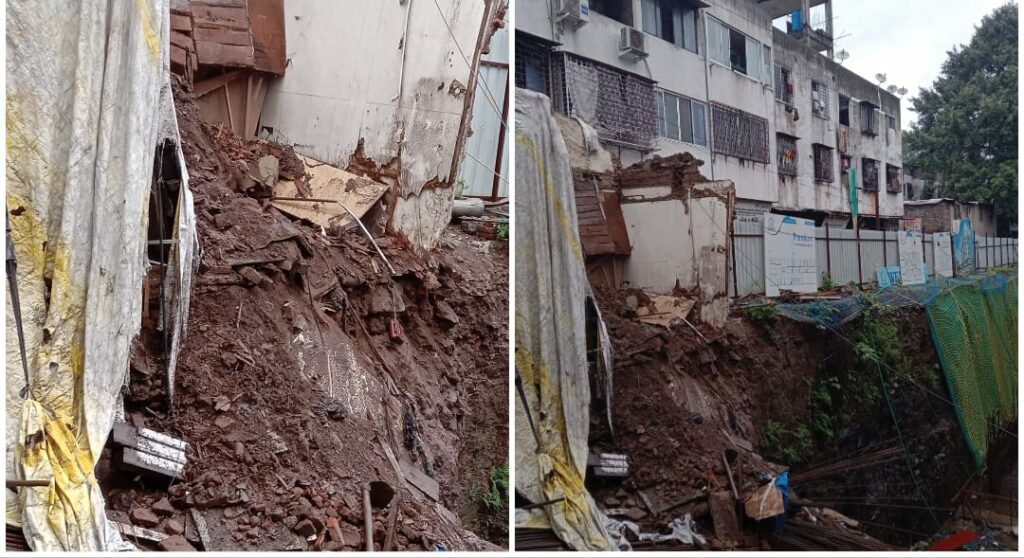 Pune: Man Trapped Under Debris After Shop Wall Collapse