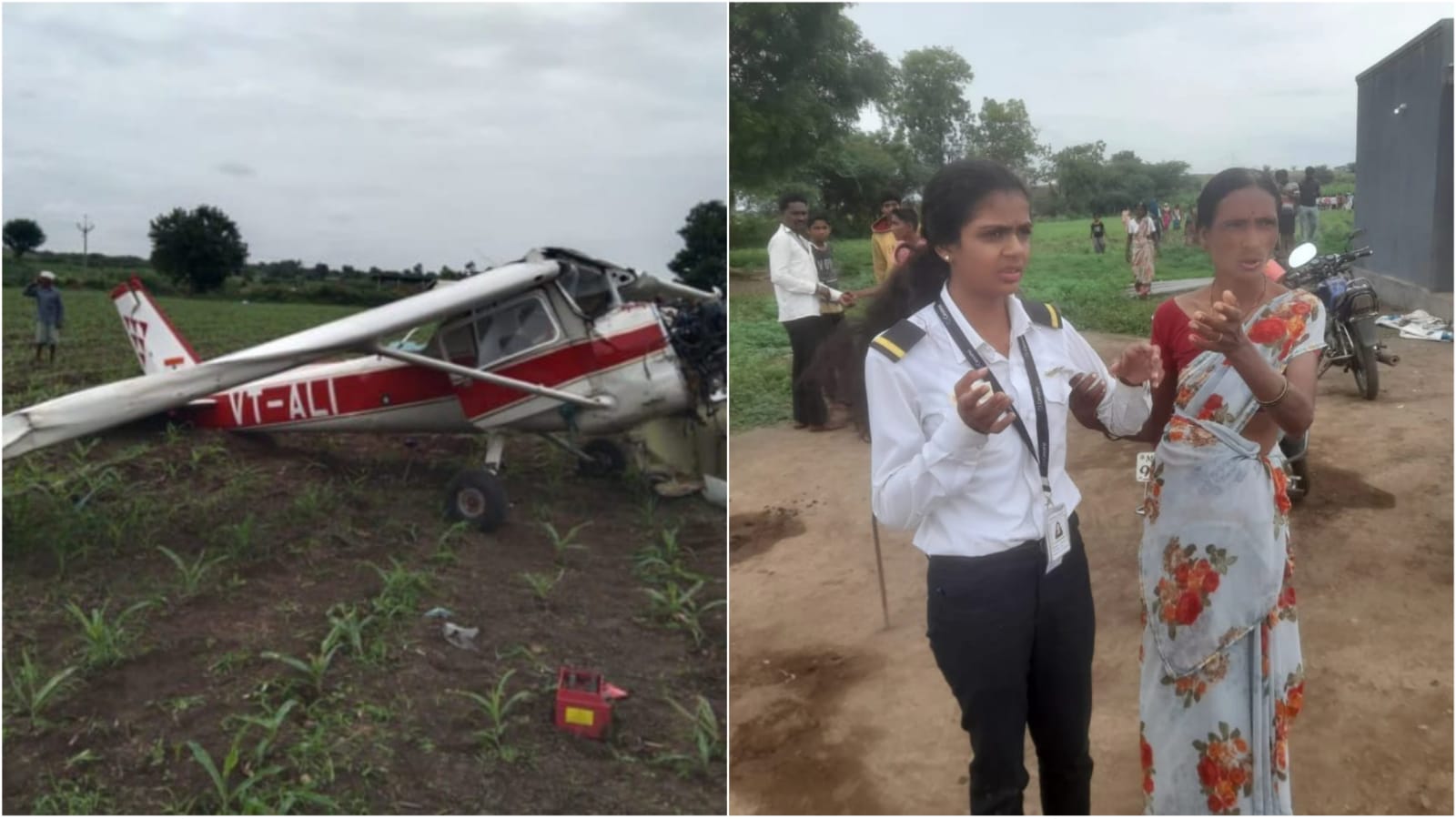 Pune: Training Aircraft Crashes In Indapur Field, Pilot Escapes With Minor Injuries