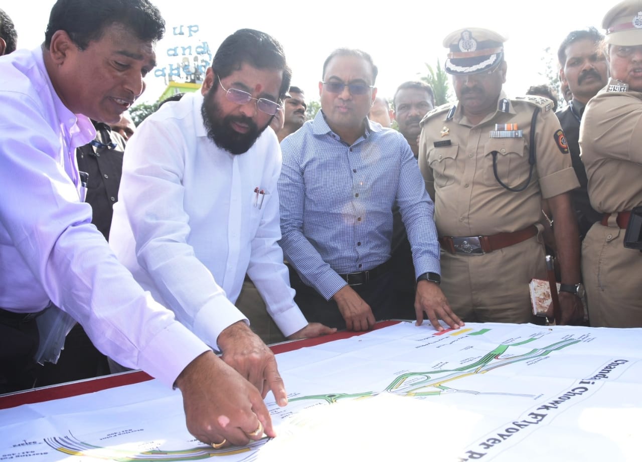 Pune: CM Eknath Shinde Reviews Work At Chandni Chowk To Resolve Traffic Problems