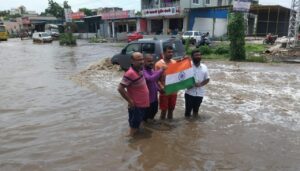 Lohegaon Wagholi road water logging