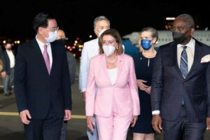 Speaker Nancy Pelosi Arrives In Taiwan