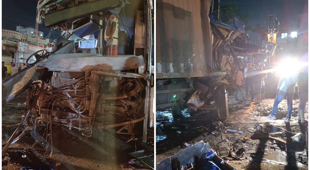 Pune: Shivshahi Bus Collides With Container Truck, 6 Passengers Injured