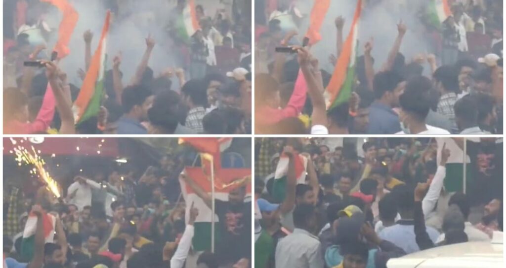 Cricket Fans Crowd In Pune After India's Win, LathiCharge By Police