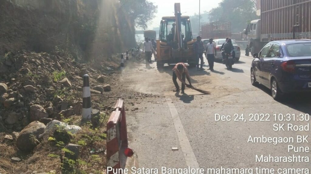 Landslide Near Swaminarayan Temple