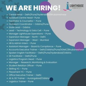 Lighthouse Hiring For Various Positions In Different Cities