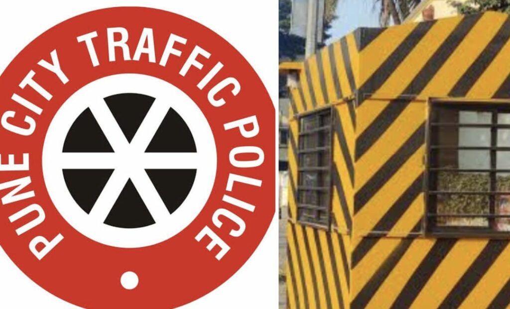 Pune City Traffic police booth
