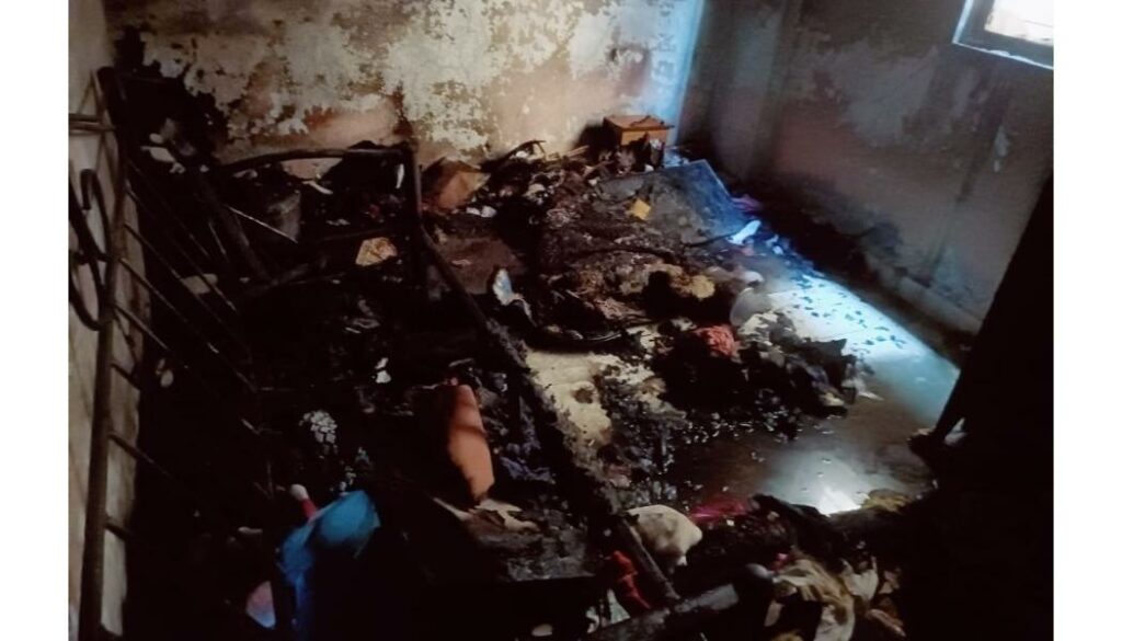 Fire Breaks Out At Bhekrainagar