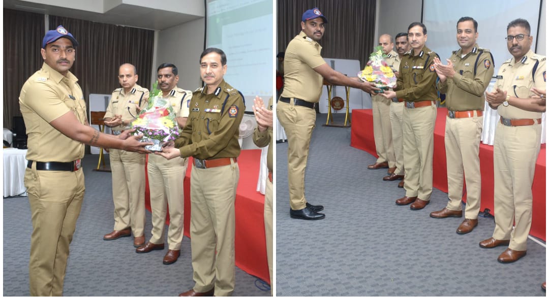 Pune Police Commissioner Felicitates Two Policemen Who Caught Youth Terrorising People With Chopper