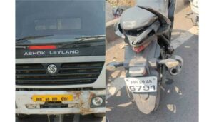 _Speeding Dumper Collides With Bike On Navale Bridge