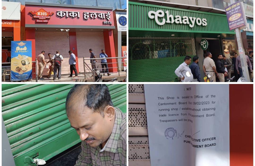 Pune Cantonment Board Seals 3 Eateries In Camp