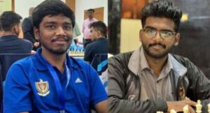 Indian Chess Players Vignesh and Visakh