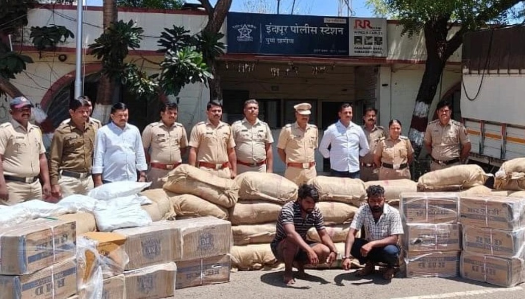 Indapur police gutkha