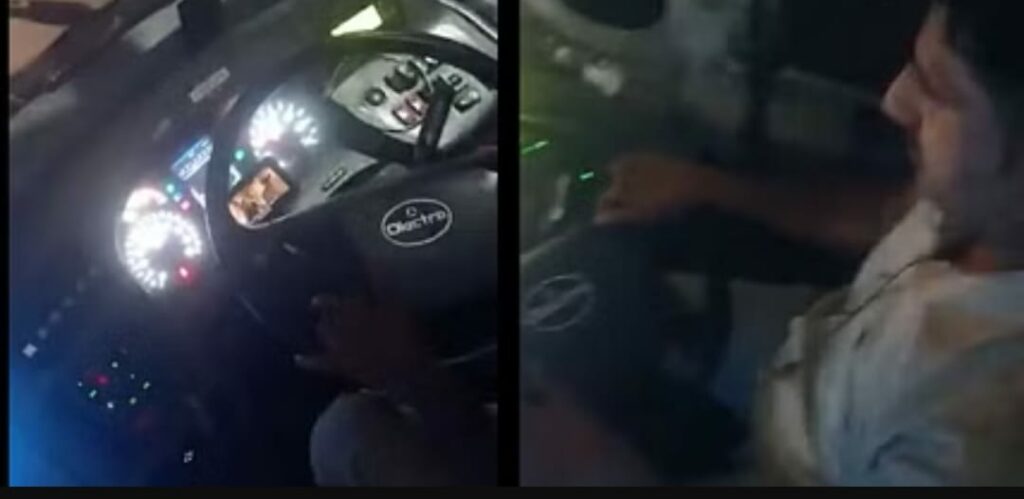 PMPML Driver Caught Watching Movie While Driving