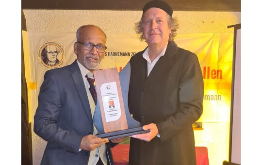 Homeopathy award